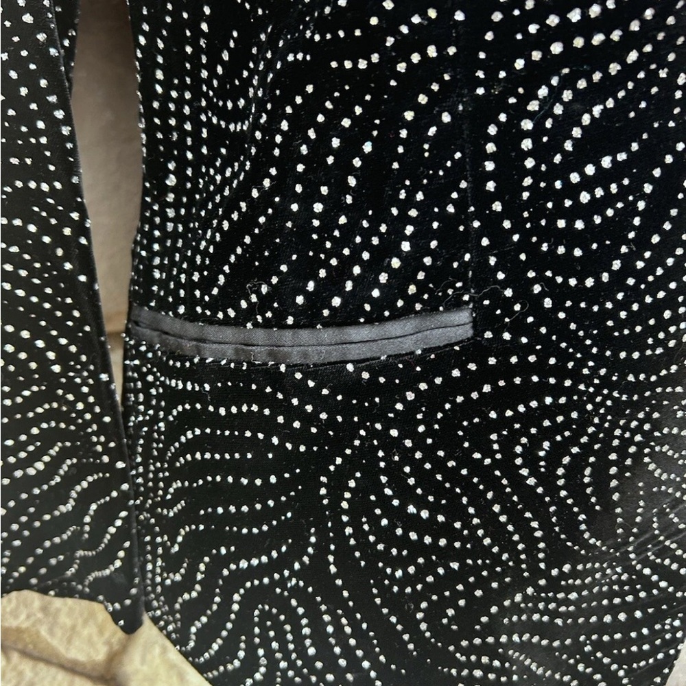 Vintage LIANCARLO for Joe Brand Jacket Size 4 Black Velvet Rhinestone Accents - Picture 4 of 13